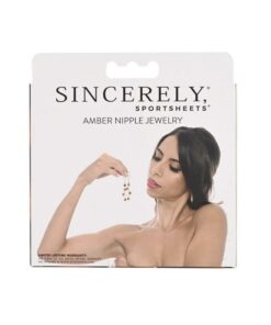 Sincerely Amber Nipple Jewelry - Animal Print Gold