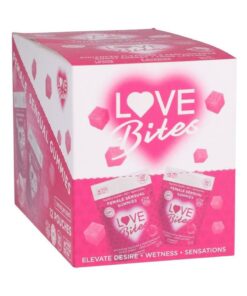 Love Bites Female Sensual Gummies 2 Count Pack (12 Packs per Box) - Strawberry