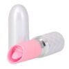 Pillow Talk Lusty Luxurious Rechargeable Silicone Flickering Massager - Pink/White