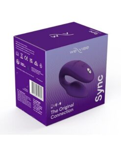 We-Vibe Sync Rechargeable Silicone Couples Vibrator with Remote Control - Purple