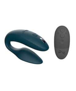 We-Vibe Sync Rechargeable Silicone Couples Vibrator with Remote Control - Green Velvet