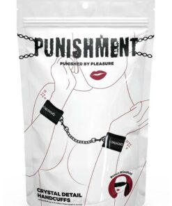 Punishment Crystal Detail Handcuffs - Black