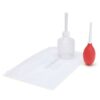 CleanScene Mini Travel Douche Set with One Way Valve (4 Piece) - Red/White