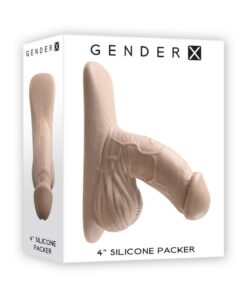 Gender X Silicone Packer Dildo 4in - Vanilla