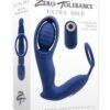 Zero Tolerance Extra Mile Rechargeable Silicone C-Ring Double Motor Vibrator with Remote Control - Blue