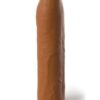 Fantasy X-Tensions Elite Silicone Uncut Extension Sleeve 7in - Caramel