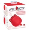 Wild Rose and Tongue Rechargeable Silicone Clitoral Stimulator with Suction - Red