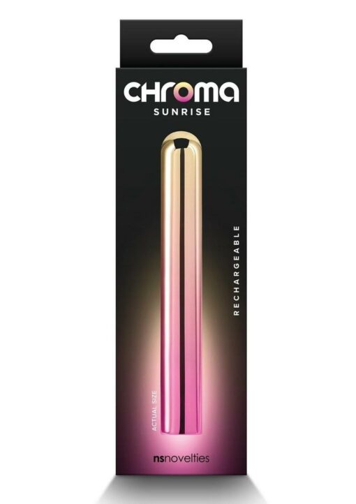 Chroma Sunrise Rechargeable Vibrator - Large - Multicolor