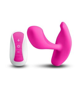 Inya Eros Rechargeable Silicone Vibrating Stimulator with Remote Control - Pink