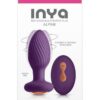 Inya Alpine Rechargeable Silicone Anal Plug with Remote Control - Purple