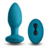 Inya Alpine Rechargeable Silicone Anal Plug with Remote Control - Teal