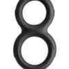 Renegade Twofold Silicone Cock Ring - Black