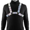 Cosmo Harness Rogue Chest Harness - Large/XLarge - Rainbow