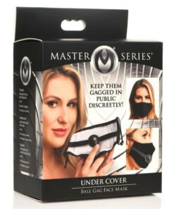 Master Series Under Cover Ball Gag Face Mask - Black