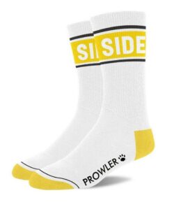 Prowler Side Socks - White/Yellow