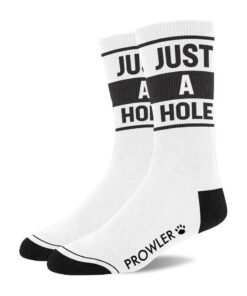 Prowler Red Just A Hole Socks - White/Black