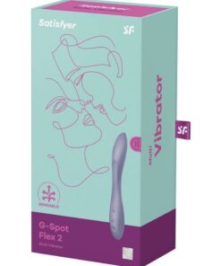 Satisfyer G-Spot Flex 2 Rechargeable Silicone Vibrator - Dark Violet