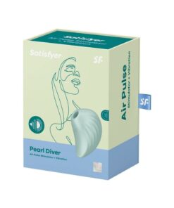 Satisfyer Pearl Diver Rechargeable Silicone Clitoral Stimulator - Mint