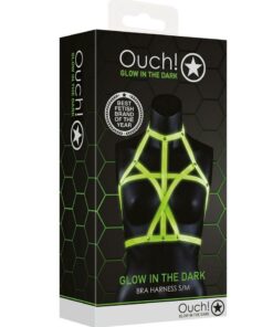 Ouch! Bra Harness Glow in the Dark Small/Medium - Green