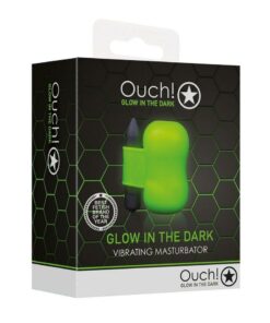 Ouch Vibrating Masturbator Glow in the Dark - Green