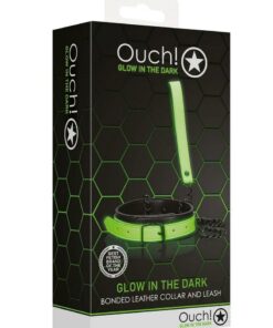 Ouch! Collar Leash Glow in the Dark - Green