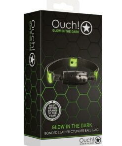 Ouch! Cylinder Gag Glow in the Dark - Green