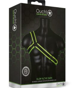 Ouch! Gladiator Harness Glow in the Dark - Small/Medium - Green