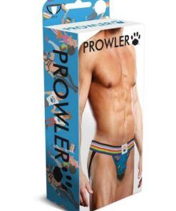 Prowler Spring/Summer 2023 Pixel Art Gay Pride Collection Jock - Small - Blue/Multicolor