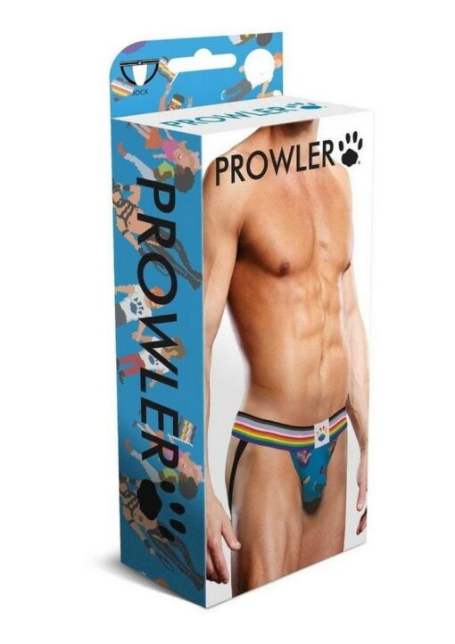 Prowler Spring/Summer 2023 Pixel Art Gay Pride Collection Jock - XLarge - Blue/Multicolor