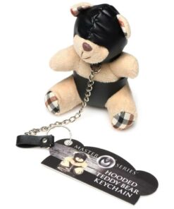 Master Series Hooded Teddy Bear Keychain - Tan