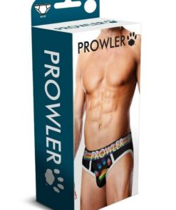 Prowler Black Oversized Paw Brief - XXLarge - Black/Rainbow