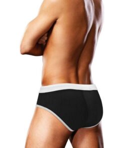 Prowler Oversized Paw Swimming Brief - Small - Black/Rainbow