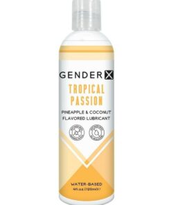 Gender X Tropical Passion Water Based Flavored Lubricant 4oz.