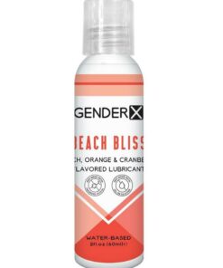 Gender X Beach Bliss Water Based Flavored Lubricant 2oz. - Peach