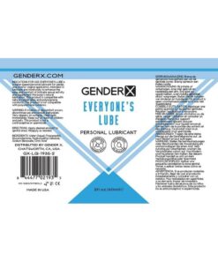 Gender X Everyone`s Lube Water Based Lubricant 2oz