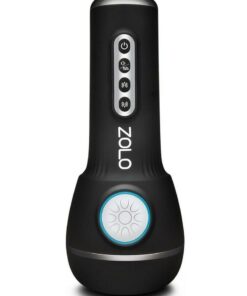 Zolo Power Stroker Rechargeable Silicone Masturbator - Black