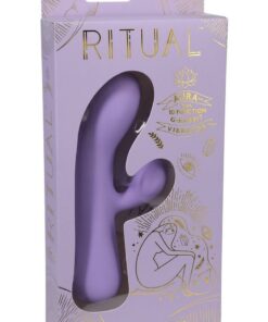 Ritual Aura Rechargeable Silicone Rabbit Vibrator - Purple