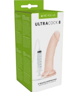 ME YOU US  Ultracock 8 Realistic Squirting Dildo 8in - Vanilla