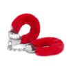 ME YOU US Furry Handcuffs - Red
