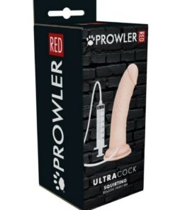 Prowler Red Ultra Cock Realistic Squirting Dildo 8in - Vanilla