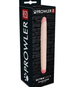 Prowler Red Ultra Cock Double Dong Flexible Dildo 12in - Vanilla