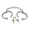 Prowler Red Heavy Duty Metal Handcuffs - Stainless Steel