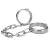 Prowler Red Heavy Duty Metal Ankle Cuffs - Stainless Steel
