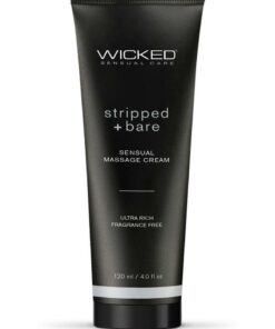 Wicked Sensual Massage Cream - Stripped and Bare