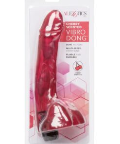 Cherry Scented Multi-Speed Vibro Dong - Red