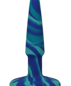 A-Play Groovy Silicone Anal Plug 4in - Blue