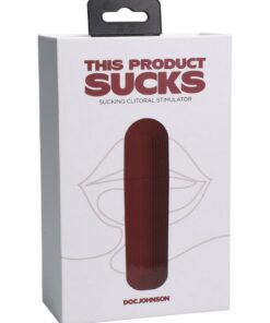 This Products Sucks Lipstick Suction Toy Rechargeable Silicone Clitoral Stimulator - Red