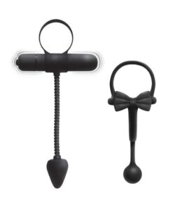 Enhancer Silicone Cock Rings (2 Pack) - Black