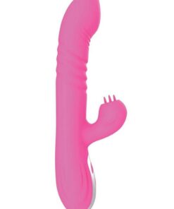 Passion Teaser Heat Up Rechargeable Silicone Rabbit Vibrator - Pink