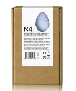 Niya 4 Rechargeable Silicone Palm Held Massager - Blue